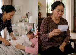 Nghỉ việc lương 10 triệu lên chăm con dâu ở cữ, lúc về được dúi cho túi quần áo cũ, mở ra tôi cay mắt