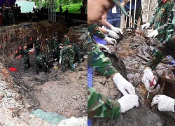 Phát hiện thêm 5 hài cốt liệt sĩ ở công viên Lê Thị Riêng