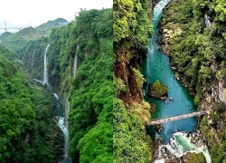 'Vết nứt đẹp nhất Trái Đất' có hàng chục thác nước đổ xuống như dải lụa