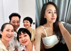 'Ngọc hoàng' Quốc Khánh bất ngờ lộ diện, Mai Phương Thúy mảnh mai với áo 2 dây
