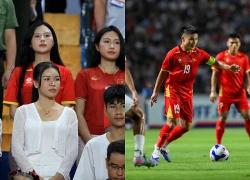 Dàn WAGs Doãn Hải My, Yến Xuân, Chu Thanh Huyền đọ sắc trên khán đài cổ vũ ĐT Việt Nam