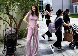Nàng thơ H.T sinh con trai cho "anh sếp showbiz", gây nóng mắt khi đưa quý tử ra ngoài chơi