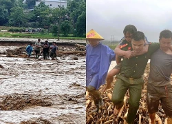 Thiếu tá công an kể phút nắm tay nhau thành 'sợi dây người', cứu 2 người giữa lũ xiết