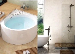 Cách chọn bồn tắm phù hợp cho phòng tắm, nhà vệ sinh diện tích nhỏ