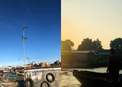 Trải nghiệm đón bình minh trên chợ nổi Cái Răng