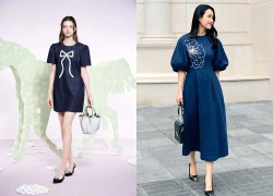 Làm mới phong cách công sở hiện đại với chân váy denim, đầm denim dáng dài