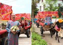 Chú rể Pháp đem dàn xe ngựa đi rước vợ ở Thái Nguyên sau 6 năm yêu