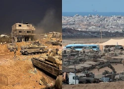 Hình ảnh vệ tinh hé lộ Israel xây hàng rào đất khổng lồ chia cắt Gaza