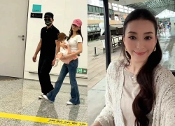 "Lọ lem" lấy đại gia hơn 22 tuổi, sinh con thứ 3 "thưởng nóng" 332 tỷ: Hình ảnh lộ diện ở sân bay gây chú ý