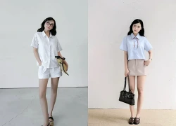Đổi gió phong cách mỗi ngày cùng áo sơ mi tay ngắn