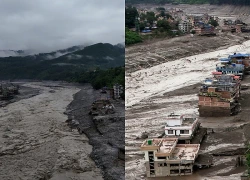 Lũ quét như sóng thần ở biên giới Nepal-Trung Quốc: Hồ chắn dòng đã tràn nước