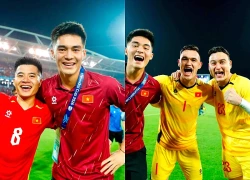 "Thủ môn tuyển mình vất vả": Hotboy Trần Trung Kiên vừa nâng cúp vô địch đã hoá người giữ trẻ, trông dàn "hot kids" ĐT Việt Nam siêu đáng yêu