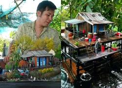 Vợ chồng Cà Mau biến đũa tre, vỏ lon bia thành những ngôi nhà đầy ký ức