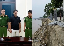 Giám đốc công ty Anh Hương bị bắt trong vụ lan can đá ven sông Hồng