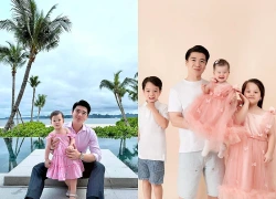 "Bố đơn thân nghìn tỷ" Đỗ Quang Vinh khoe công chúa út hơn 1 tuổi: "Cục Bông" trắng muốt, giống ba như tạc, bám ba nhất nhà