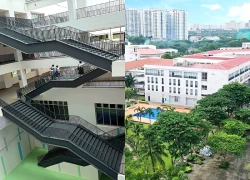 Bức ảnh cầu thang "kỳ lạ" của một trường học ở TP.HCM gây chú ý: Biết lý do đằng sau, nhiều phụ huynh gật gù "quá hay"