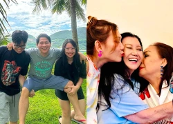 Ca sĩ Trọng Tấn nô đùa cùng con, tình trạng của NSND Kim Cương U90