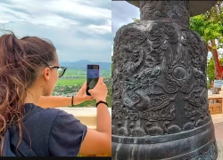 Các đoàn võ thuật tham quan tháp Bánh Ít và thiền viện Thiên Hưng