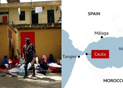 Ceuta quá tải sau làn sóng vượt biên từ Morocco vào Tây Ban Nha