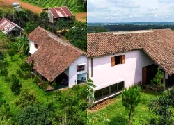 Ngôi nhà lùi lại để ánh sáng và tranh lên tiếng