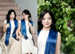 Hai chị em sinh đôi cùng tốt nghiệp Xuất sắc Đại học Ngoại ngữ