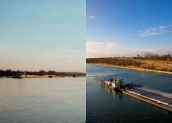 Romania khẩn cấp đánh chìm 4 sà lan trên sông Danube
