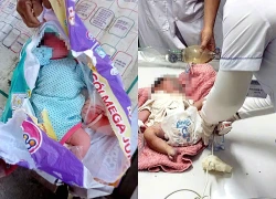 Bé gái sơ sinh còn nguyên dây rốn bị bỏ trong thùng giấy cạnh tiệm tạp hóa