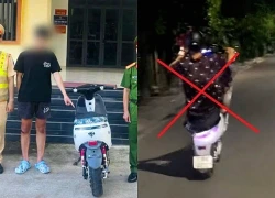 Nam thanh niên bốc đầu xe máy điện, đăng video lên TikTok