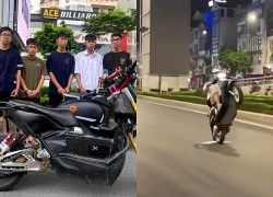 Triệu tập nhóm thanh niên "bốc đầu" xe trên phố Trường Chinh