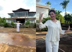 Vợ một CEO flex gia thế ở quê khi "mở tour" thăm nhà sàn 2 tầng, nằm giữa vườn sầu riêng, chôm chôm, bơ...