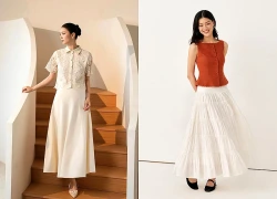 Cách mặc chân váy midi đẹp bất chấp thời tiết giao mùa