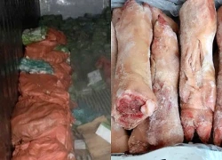 Khởi tố 18 bị can trong vụ vận chuyển hơn 5,3 tấn chân giò