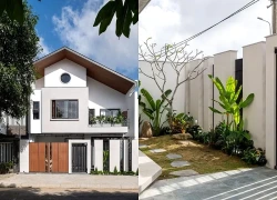 Nhà phố 150m ưu tiên ánh sáng và cây xanh giữa khu dân cư