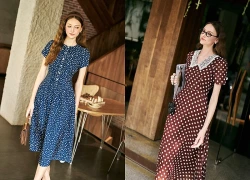 Sức sống mới của họa tiết chấm bi, họa tiết hoa lá cổ điển