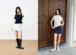Áo polo và chân váy chữ A: Cặp đôi tôn eo, che bụng đáng thử