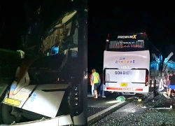 Xe khách tông ô tô tải dừng ở làn khẩn cấp, nữ du khách Nga tử vong