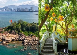 Ngôi chùa nằm trên 'hòn non bộ' giữa vịnh Nha Trang