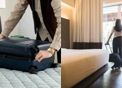 Vị trí tệ nhất để đặt vali khi nhận phòng khách sạn, rất nhiều người làm sai