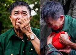 Xót xa cảnh người cựu binh bật khóc nức nở lật đá tìm đồng đội ở 'Lò vôi thế kỷ'