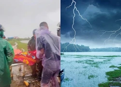 Hai người đàn ông bị sét đánh, một người tử vong