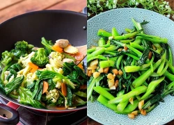 Xào rau, thêm vài giọt này, món rau nào cũng tươi giòn, xanh mướt, giữ được màu đẹp