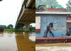 Giải cứu 2 tàu mắc kẹt dưới trụ cầu sông Tào