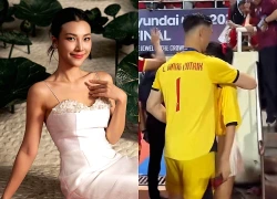 MC Hoàng Oanh và Lê Giang Patrik hôn nhau ăn mừng Việt Nam vô địch!
