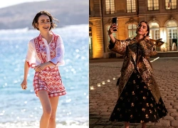 Nếu Paris là rừng hoa thì mỹ nhân này là đóa hồng đẹp nhất: Thần thái có một không hai, như giấc mơ giữa đời thực