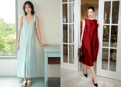 Váy suông dáng dài diện đi làm, đi tiệc đều hợp
