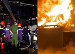 16 ki-ốt tại chợ Đắk Sắk ở Lâm Đồng bị lửa thiêu rụi