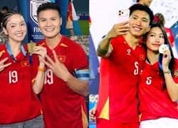 4 giây tả thực mối quan hệ của hai nàng hot WAGs bị so bì nhiều nhất làng bóng đá: Chu Thanh Huyền - Doãn Hải My