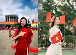 Bảo Ngọc, Tiểu Vy cùng dàn hoa hậu Việt tự hào trong ngày Quốc khánh 2/9
