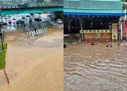 Mưa lớn gây ngập lụt tại Hàn Quốc