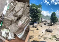 Nepal truy tìm loạt két sắt chứa tiền, vàng của 20 ngân hàng bị cuốn trôi